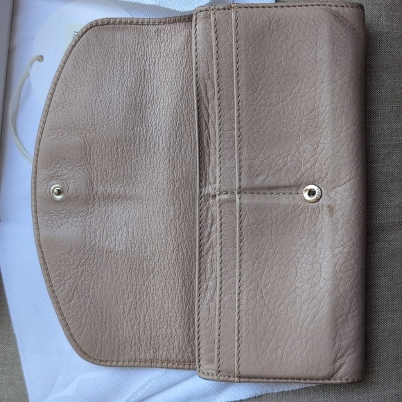 Chloe Pink Beige Bow Long Wallet - Picture 6 of 11